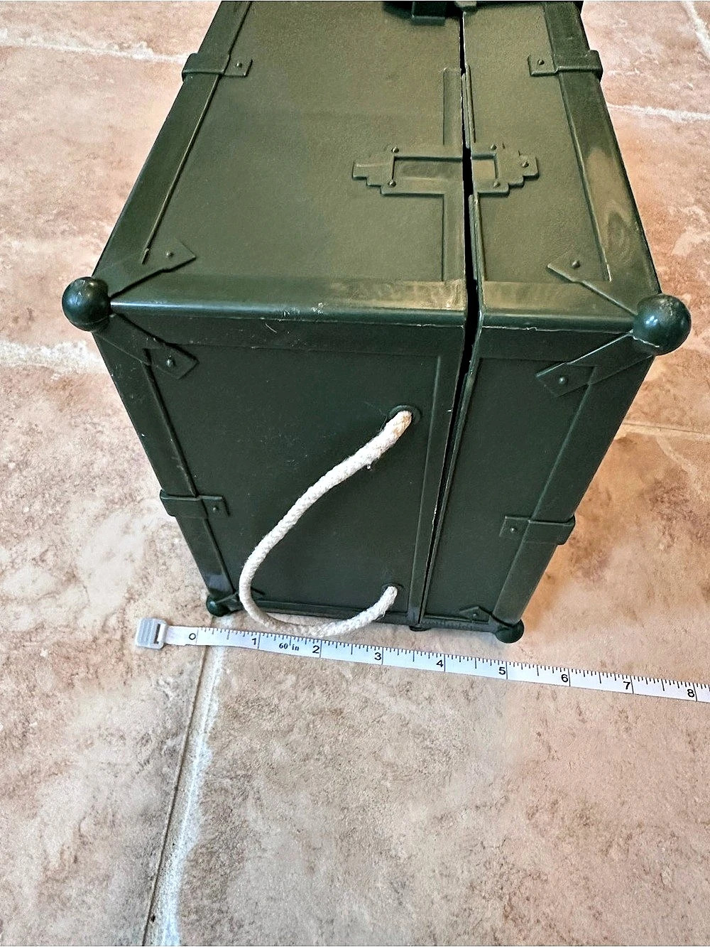 G.I. Joe Military Toy Action Figure Green Plastic Storage Box - Picture 6 of 9